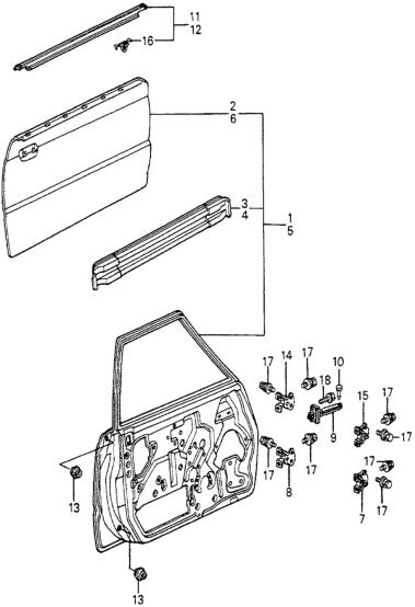 Honda 75110-SA6-673ZZ Panel, R. FR. Door