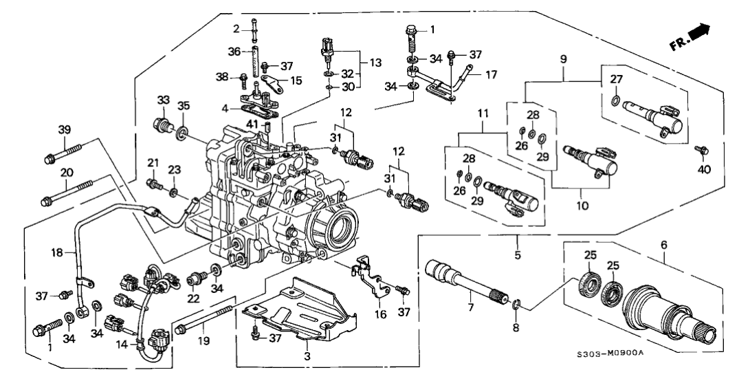 Honda 48130-P6K-013 Solenoid Assy. A, Shift