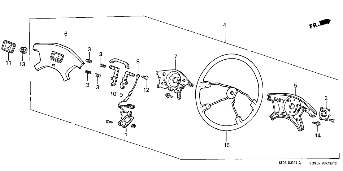 Honda 78509-SE3-901 Cord, Horn (Nippon Purasuto)