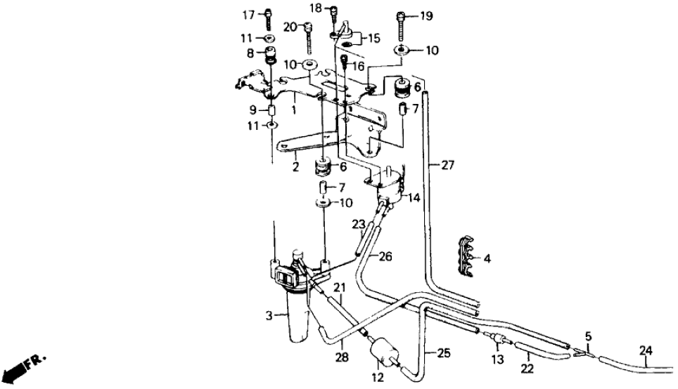 Honda 16296-PH1-770 Bracket, Control Valve