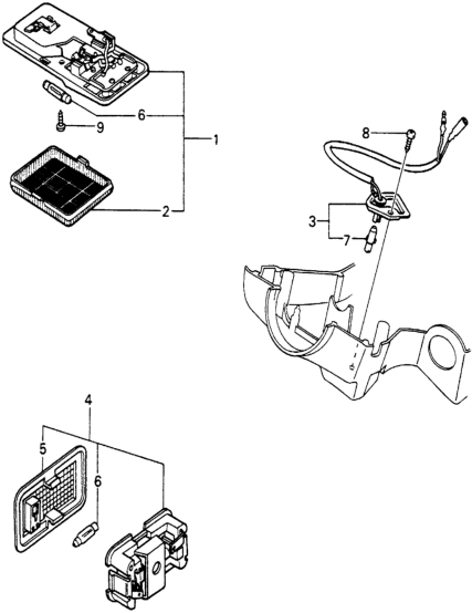 Honda 34255-SA0-671 Light Assy., Illumination