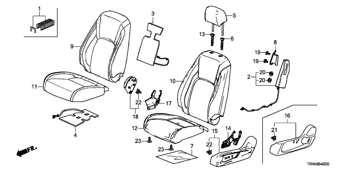 Honda 78055-TRT-A81 Set Side Module L