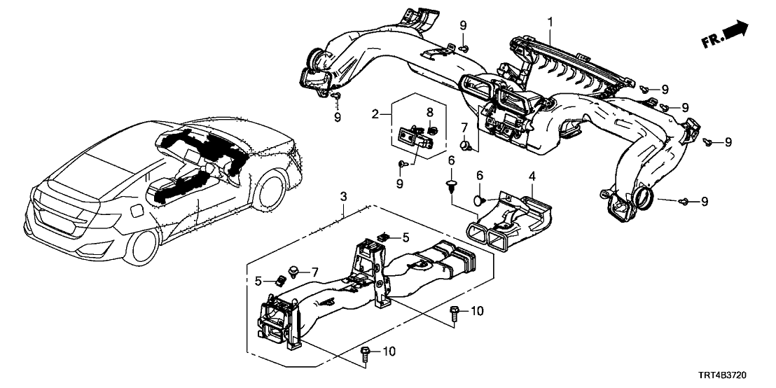 Honda 80810-TRT-003 Plasmacluster Assy.