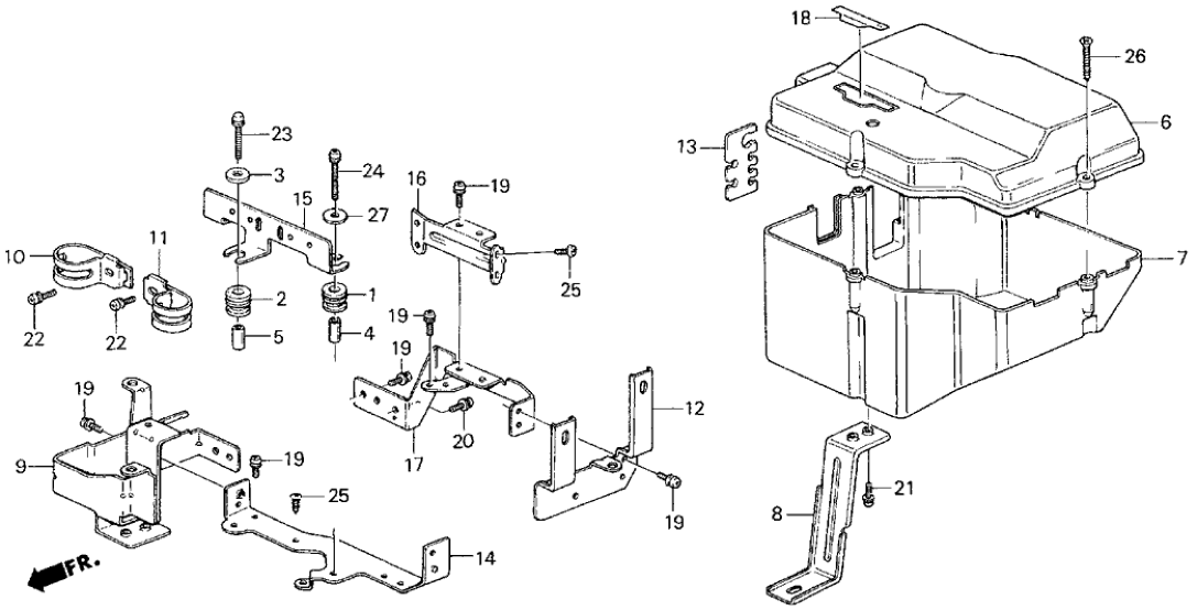 Honda 36205-PE1-661 Holder A, FRequency Solenoid