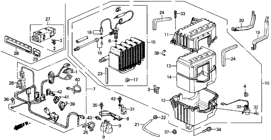 Honda 80410-SH3-013 Switch Assy., Air Conditioner (Denso)