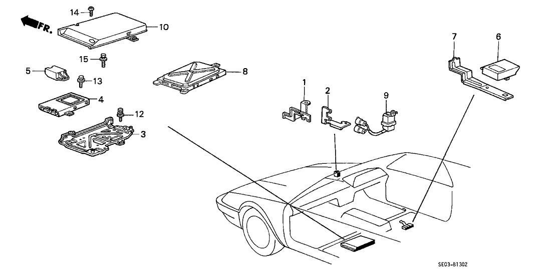 Honda 32102-SE0-000 Bracket, Connector Holder