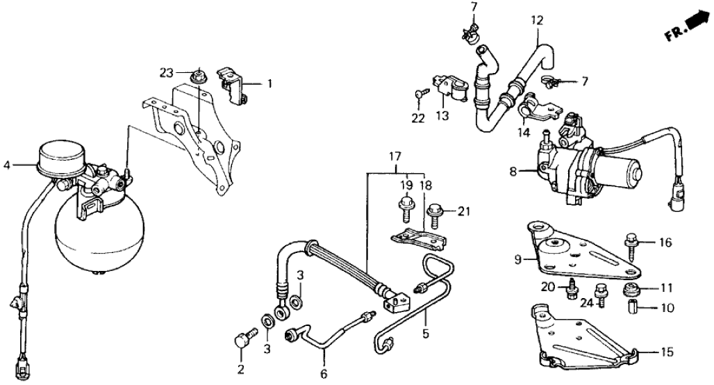 Honda 57374-SF1-801 Clamp B, Hose Pump