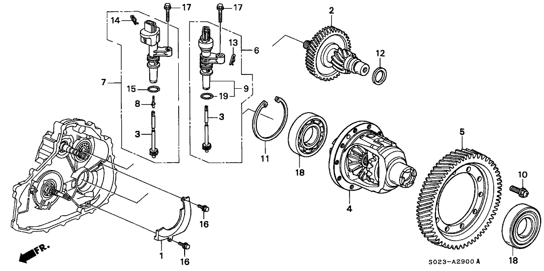 Honda 21244-P4V-010 Cover, Diffrential Gear