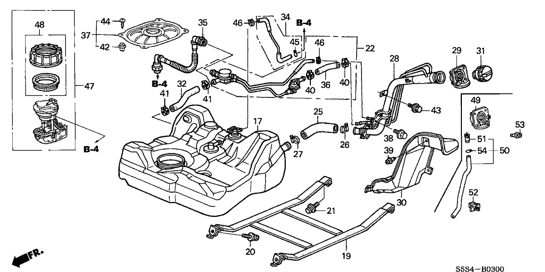 Honda 17663-S6D-E00 Tube Assy., Fuel Filler Pipe Drain