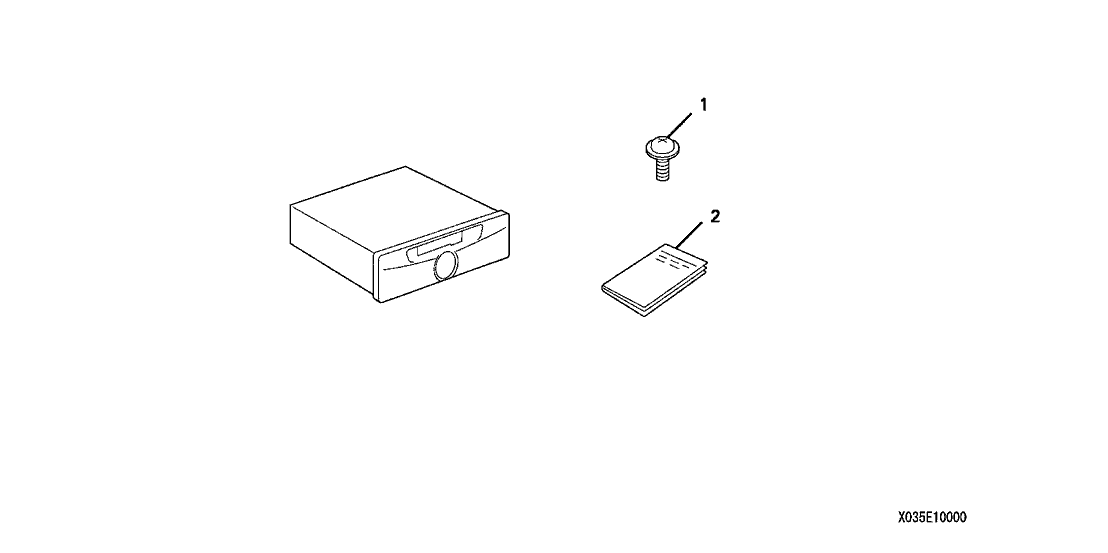 Honda 08A03-5E1-001 Cassette Player