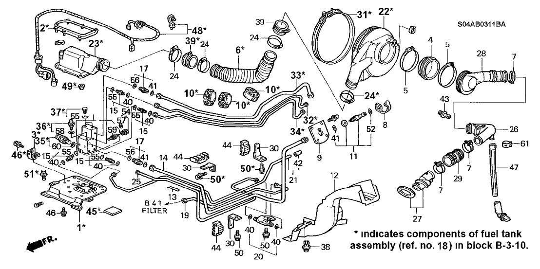 Honda 32170-S1G-000 Sub-Wire, Fuel