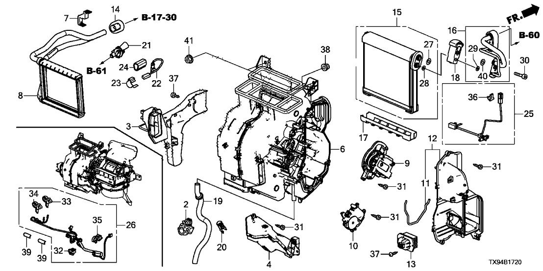 Honda 80271-TX9-A00 Hose, Drain