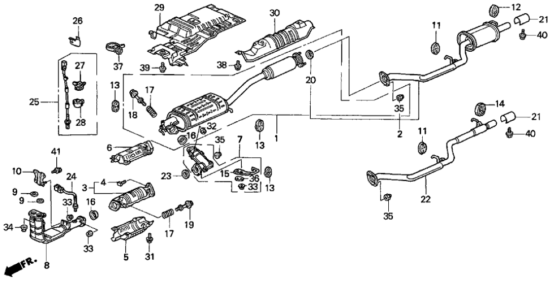 Honda 36533-P1E-A00 Clamp, Oxygen Sensor