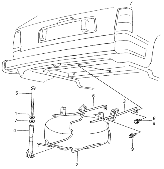 Honda 72220-SA2-000 Carrier, Spare Tire