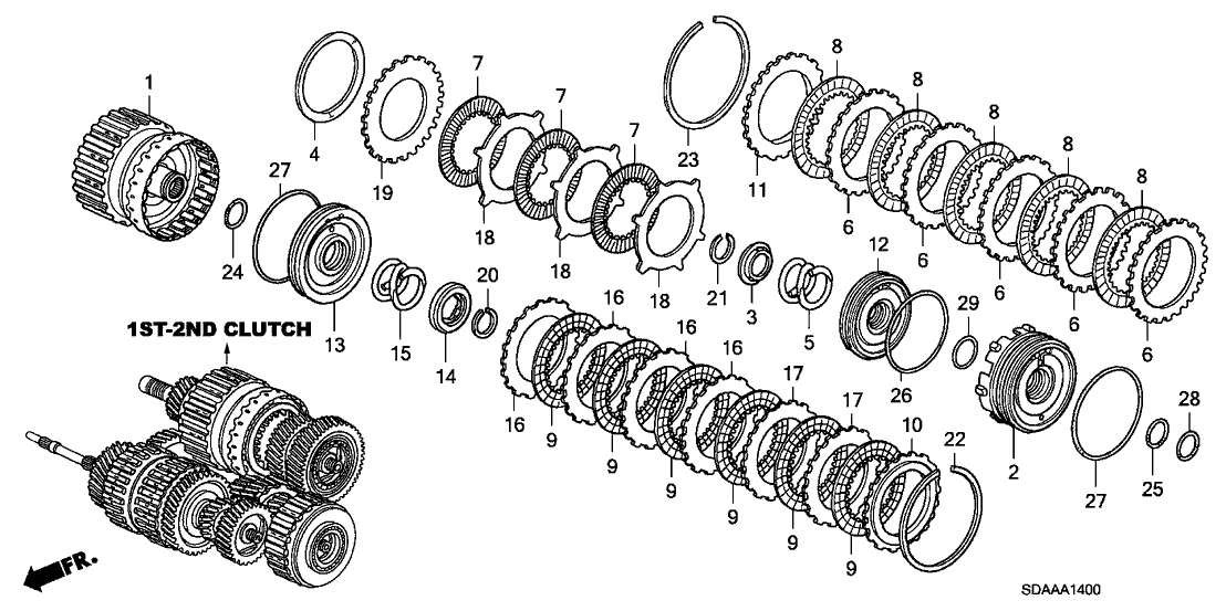 22643-RKE-003 Honda Plate, Clutch Wave (1.6MM)