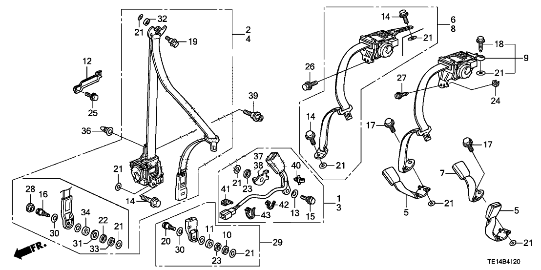 Honda 81835-TE0-A01 Plate, L. Location