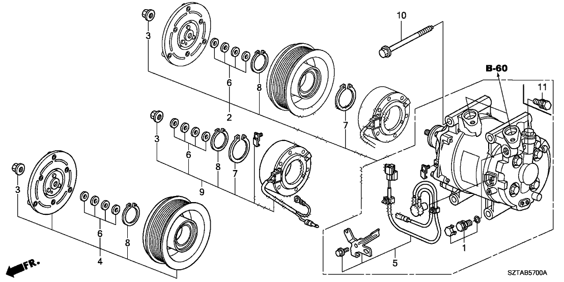 Honda 38908-RTW-A01 Protector Set, Thermal