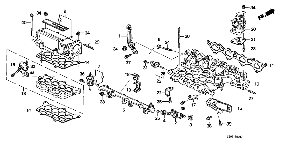 Honda 32747-PH3-000 Stay, Engine Wire Harness