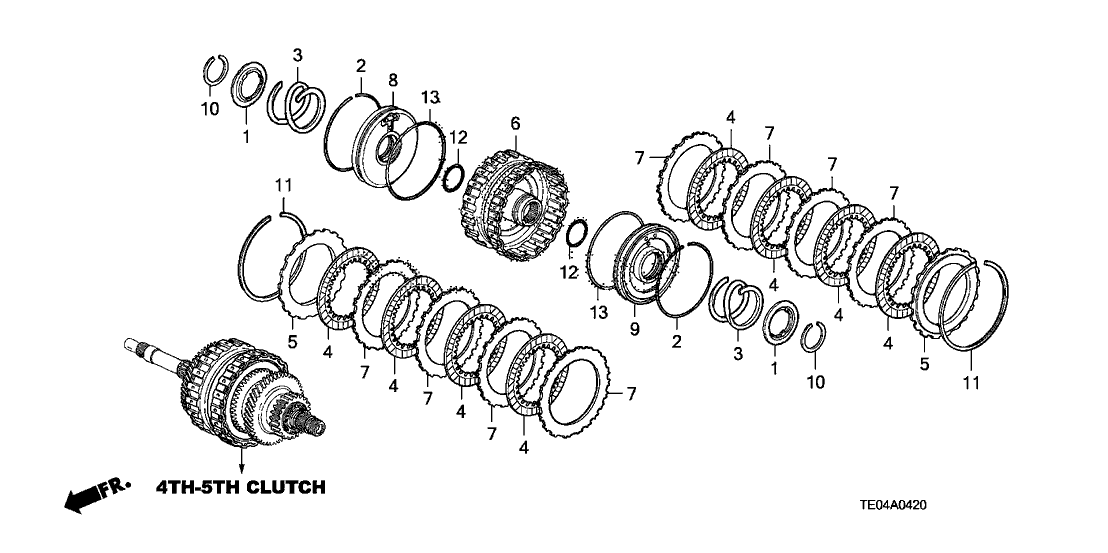 Honda 22680-R90-003 Piston, Clutch