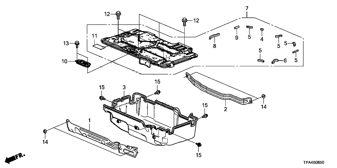 Honda 1D965-5RD-A00 COVER SET, IPU