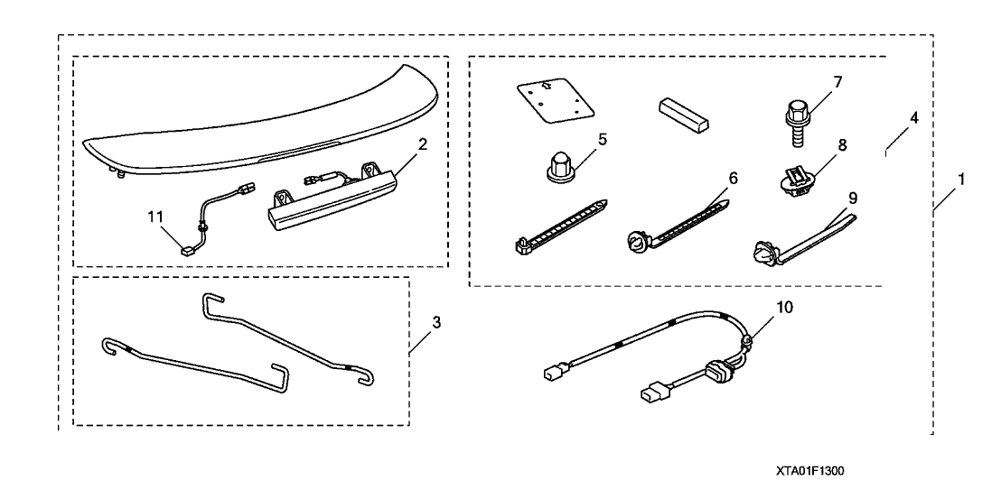 Honda 08F13-TA0-100R2 Hardware Kit