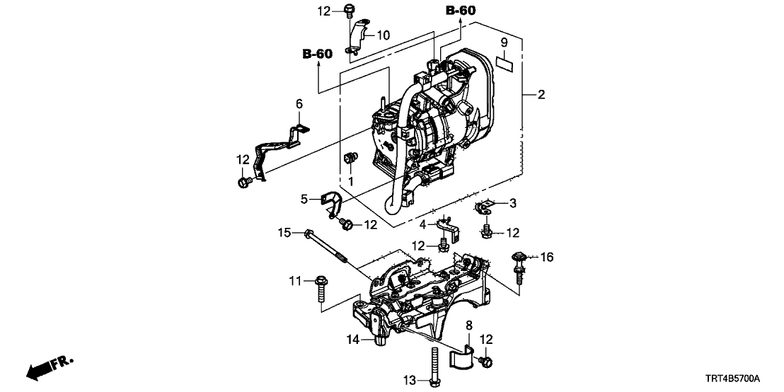 Honda 38805-5WM-003 Bracket, Compressor