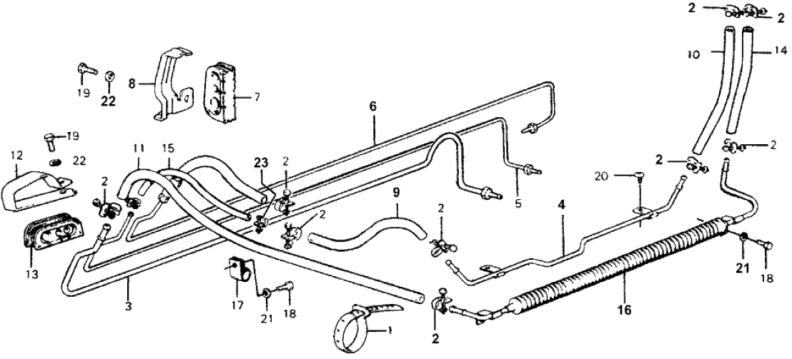 Honda 53721-671-010 Pipe B, Return