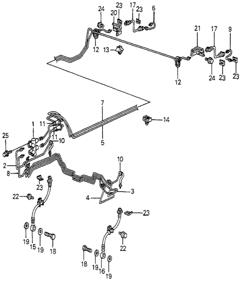 Honda 46320-SA5-671 Pipe B, Brake