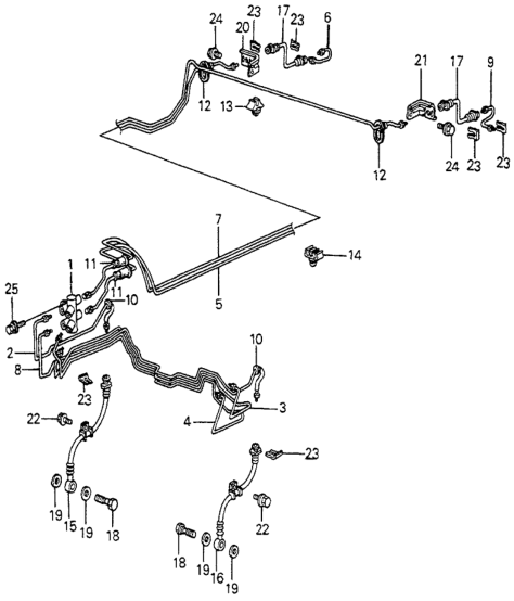 Honda 46340-SA5-000 Pipe D, Brake