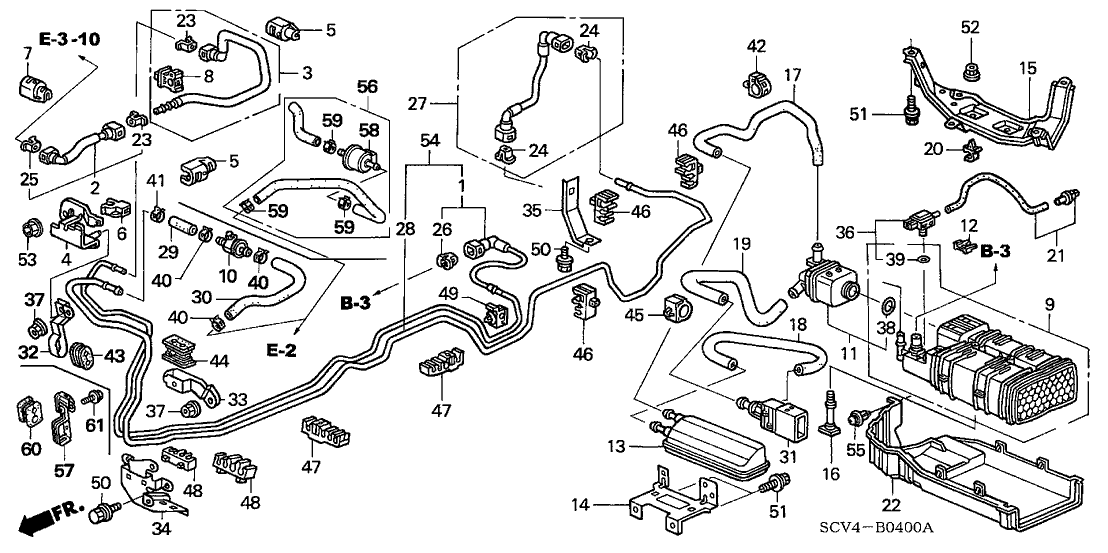 Honda 17765-SCV-A00 Stay E, Fuel Pipe