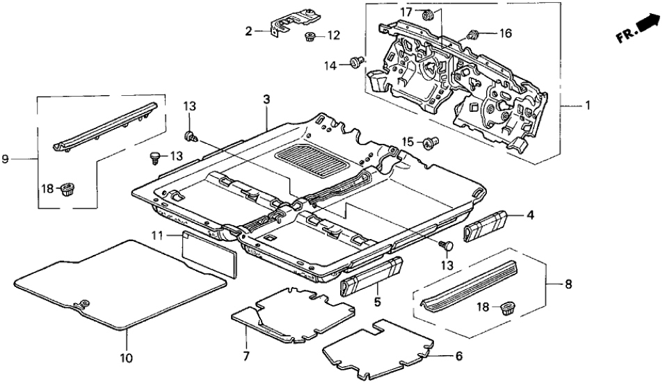 Honda 83106-SS0-A00 Cover, Insulator (LH)