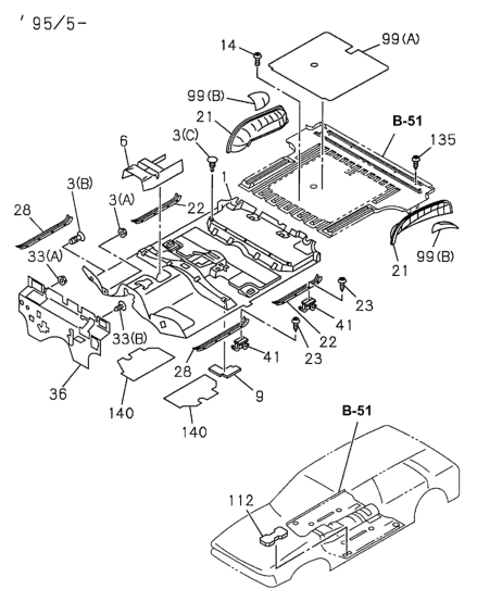 Honda 8-97176-024-1 Deadner, FR.