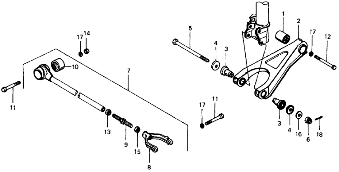 Honda 52381-659-000 Yoke, RR. Radius Rod