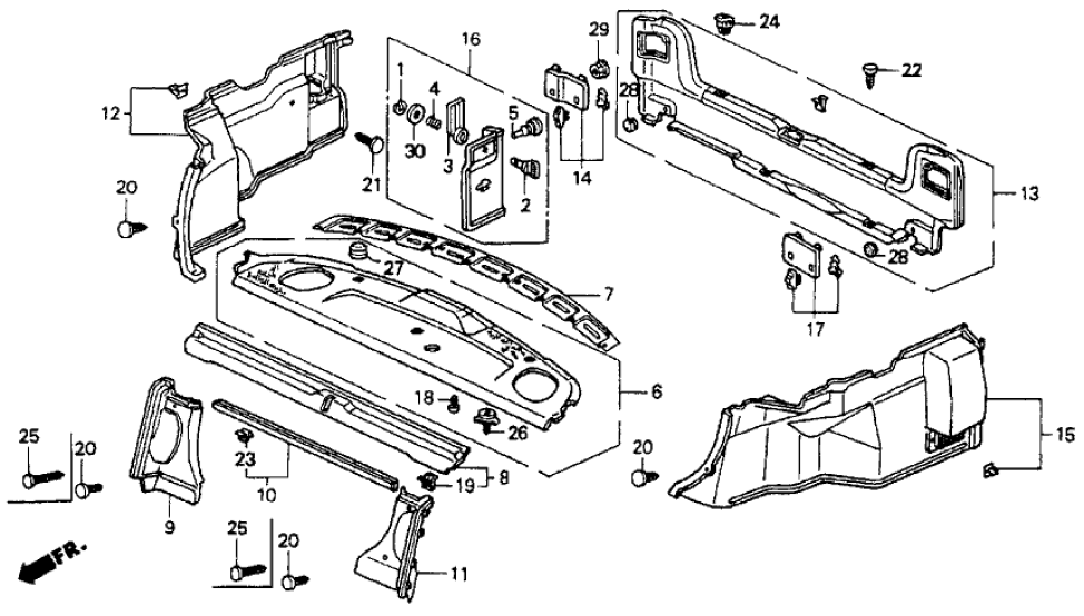 Honda 84512-SM2-A00ZD Cover, RR. Bulkhead *R104L* (VINTAGE RED)