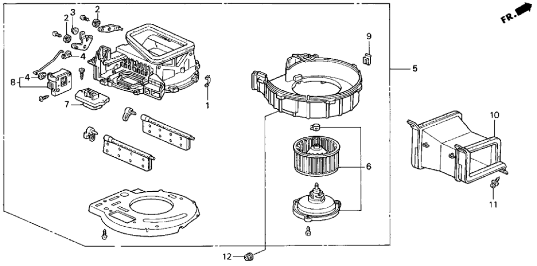 Honda 79300-SS0-A01 Blower Assembly