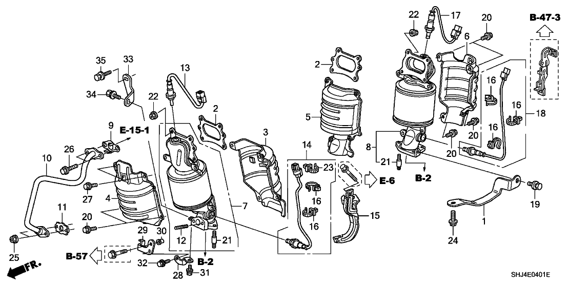 Honda 11942-RGW-A00 Stay, FR. Converter (A)