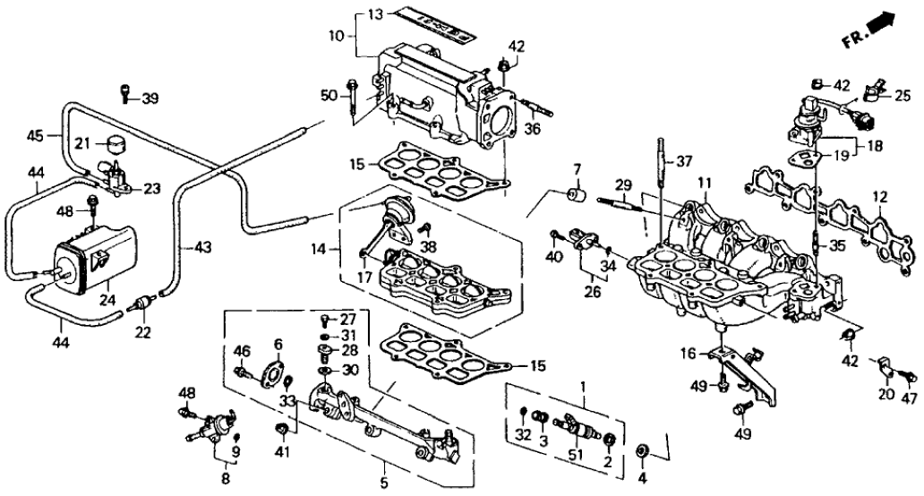 Honda 17125-PT6-000 Stay, In. Manifold