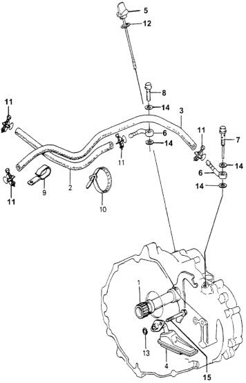25213-689-900 Honda Hose, Oil Cooler