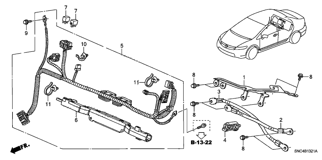 Honda 1F131-RMX-000 Cable, Down Convertor Plus