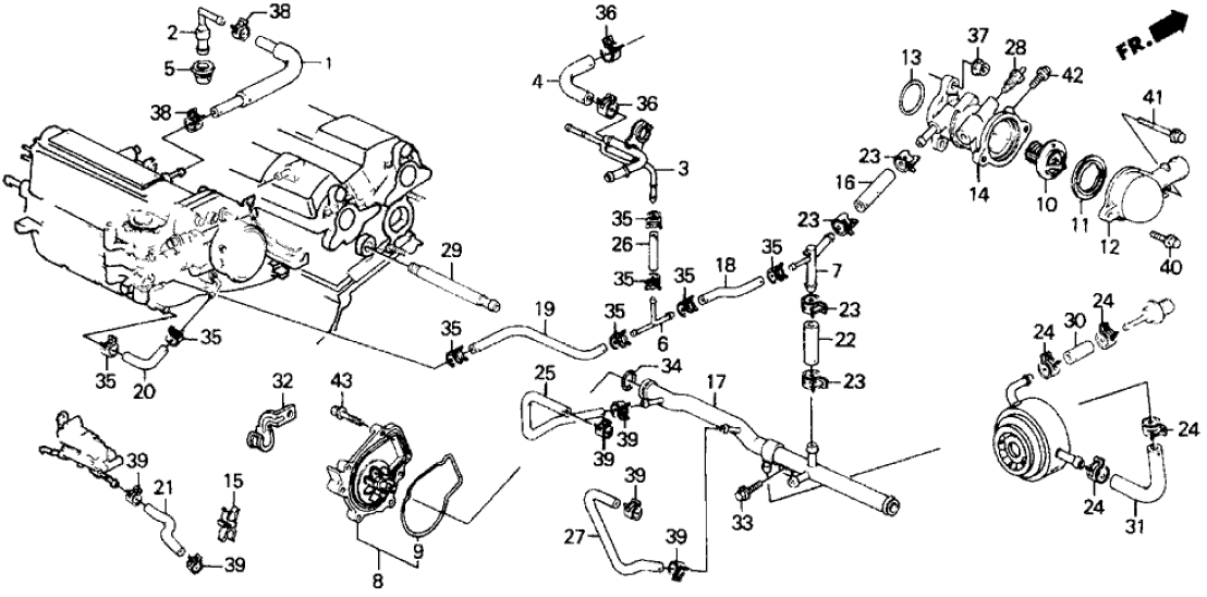 Honda 19311-PK1-000 Cover, Thermostat