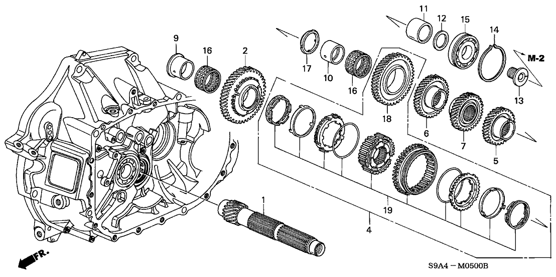 Honda 23432-PPS-305 Gear Set, Second