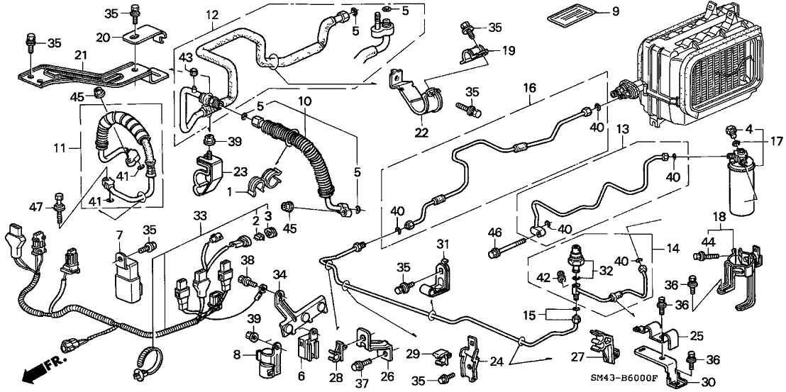 Honda 80310-SM4-Z01 Hose, Suction (Nichirin)