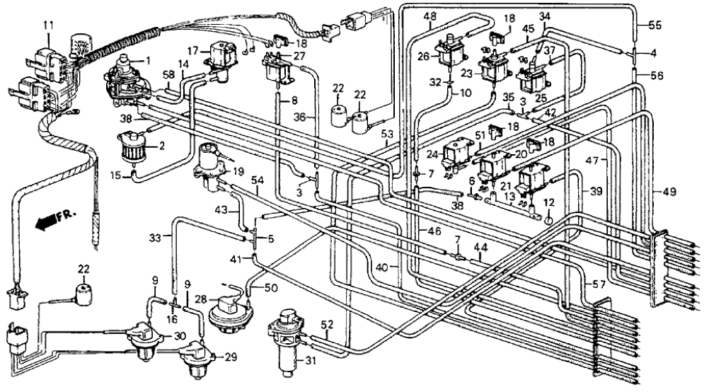 Honda 36183-PE0-701 Switch Assy., Vacuum (B-50)