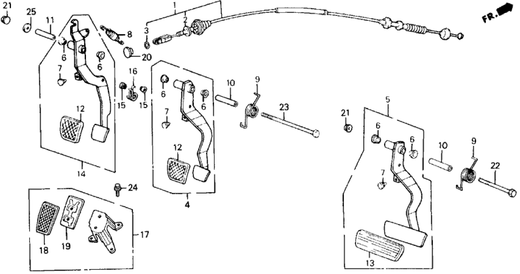 Honda 46530-SE0-000 Spring Assy., Pedal Return