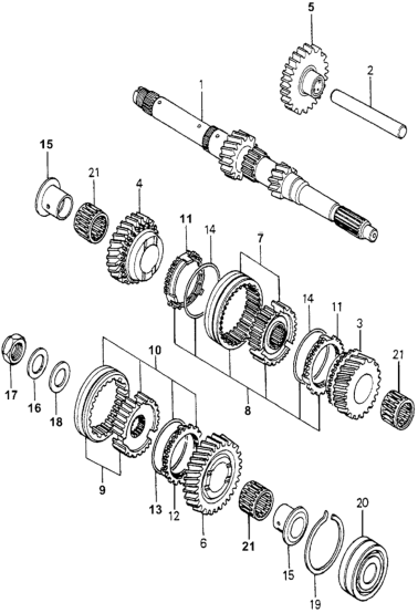 Honda 23623-689-325 Sleeve Set, Synchronizer (3-4)