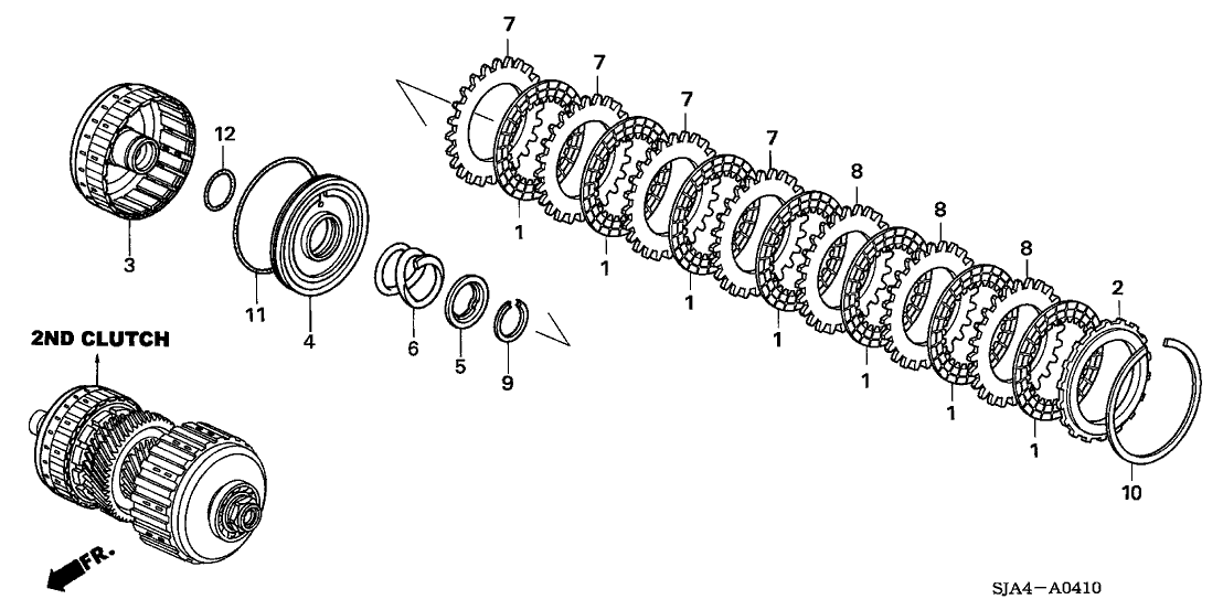 Honda 22643-RJB-013 Plate, Clutch Wave (1.8MM)