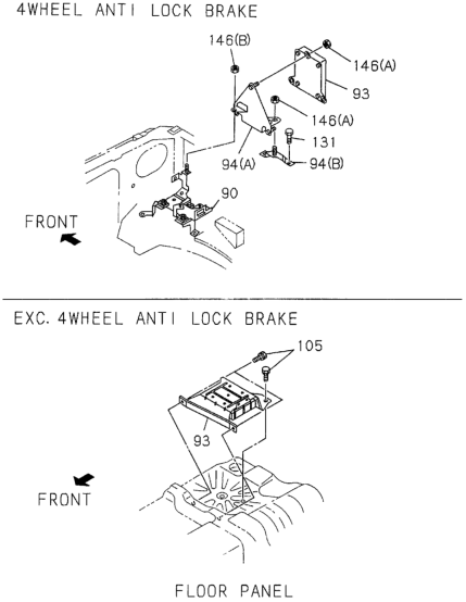 Honda 8-97145-719-0 Bracket, ABS Control Unit