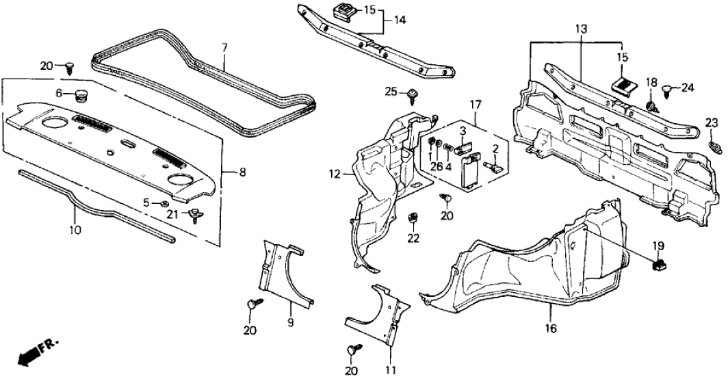 Honda 84500-SF1-A01ZE Tray Assy., RR. *Y28L* (CAMEL)