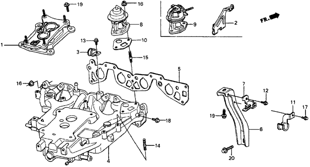 Honda 17133-PE0-030 Stay, Carburetor Solenoid Connector