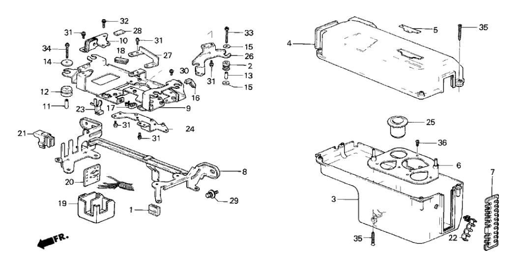 Honda 36071-PE1-821 Stopper, Connector